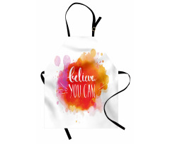 Believe You Can Words Apron