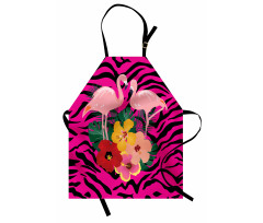 Exotic Flamingo Boho Apron