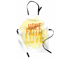 Grunge Faith and Love Apron