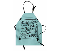 Flowers Hearts Hope Themed Apron