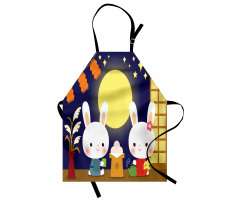 Tsukimi Festival Bunnies Apron