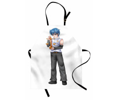 Zodiac Libra Boy Apron