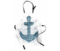 Doodle Marine Motif Apron