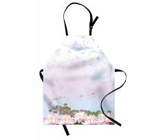 Water Lilies Pattern Apron