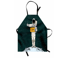 Hitchhiking Astronaut Apron