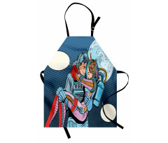 Astronaut Couple Love Apron