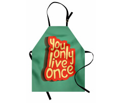 Retro Inspirational Words Apron