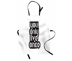 Modern Popular Phrase Apron