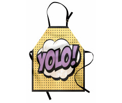 Grunge Comic Book Design Apron