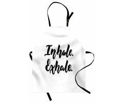 Brush Ink Words Apron