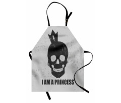 Skull in Crown Apron