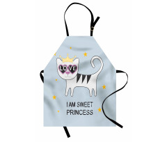 Cat Hearts Love Apron