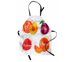 Peach Raspberry and Plum Apron