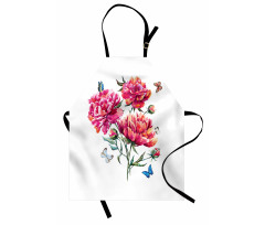 Carnation Bouquet Nature Apron