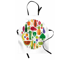 Yummy Food Circle Apron