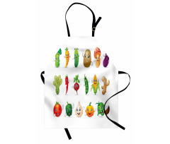 Smiley Faces Farm Apron