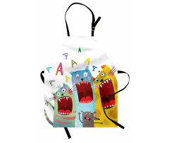 Cartoon Cats and Rat Apron