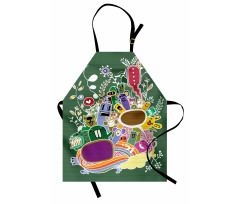 Monsters and Animals Apron