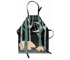 Polar Bear and Cub Apron