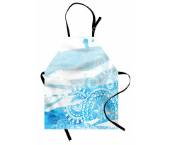 Brush Stroked Lace Apron