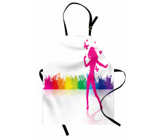 Dancing Girlt Party Apron