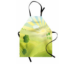 Sunshine Lightens Hills Apron