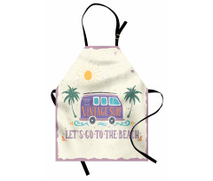 Grunge Beach Words Apron