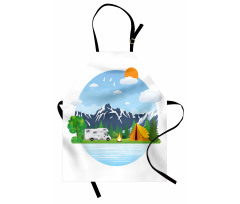 Forest Camping Summer Apron