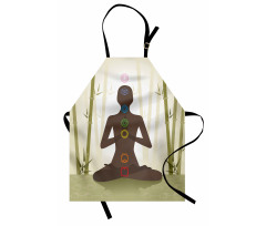 Yoga in Bamboo Stems Apron