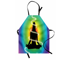 Concentric Rainbow Color Apron