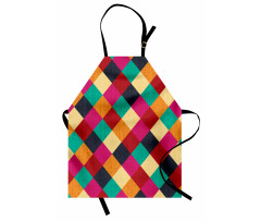 Distressed Checkered Apron