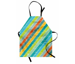 Diagonal Strips Apron