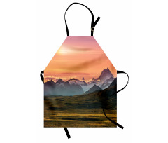 Mountains and Sunset Apron