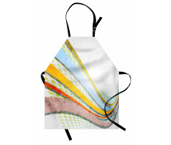 Curved Stripes Apron