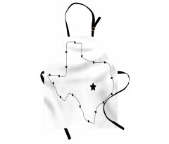 Barbed Wire Map Apron