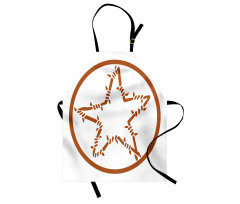 Barbed Wire Star Apron