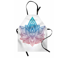 Tribal Boho Lotus Flower Apron