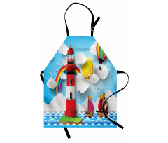 Kids Coast Cartoon Apron