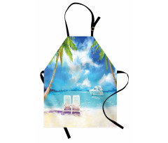 Exotic Beach Palms Apron