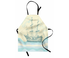 Ship Waves Clouds Apron