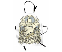 Ship Ornament Art Apron