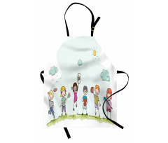 Cartoon Day in Park Apron