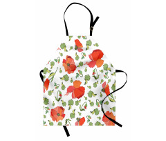 Buds Blossoms Leaves Apron