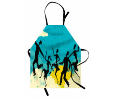 Grunge Silhouette Dancing Apron