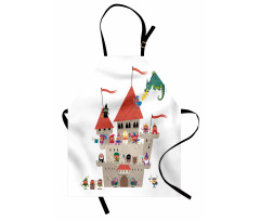 Cartoon Kingdom Dragon Apron