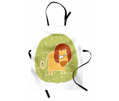 Zoo Animal Nursery Art Apron