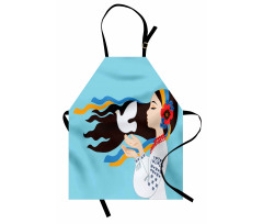 Girl with Peace Dove Apron