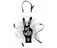 Sixties Pacifist Slogan Apron