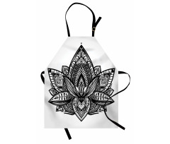 Lotus Flower Tattoo Art Apron