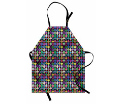 Abstract Oval Shapes Apron